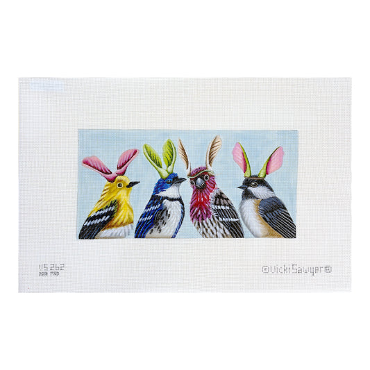 Melissa Shirley Designs Vicki Sawyer Rabbit Ears Needlepoint Canvas
