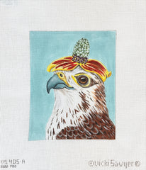 Melissa Shirley Designs Vicki Sawyer Sylvia Prairie Falcon Needlepoint Canvas