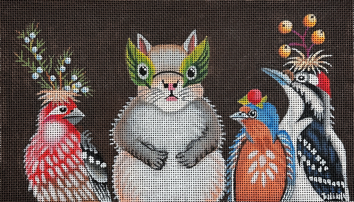 Melissa Shirley Designs Vicki Sawyer Who Ate All The Hors d'Oeuvres Needlepoint Canvas