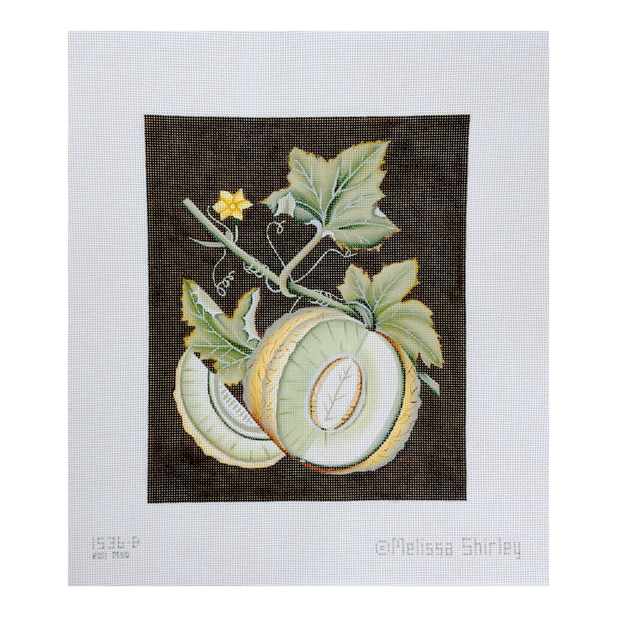 Melissa Shirley Designs White Melon by Melissa Shirley Needlepoint Canvas