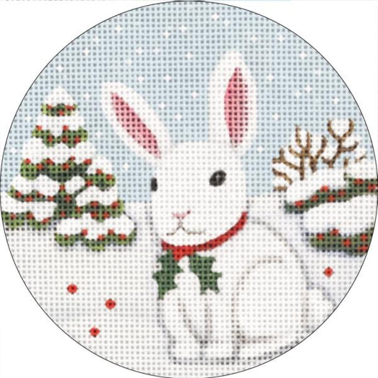Melissa Shirley Designs Winter Rabbit Needlepoint Canvas