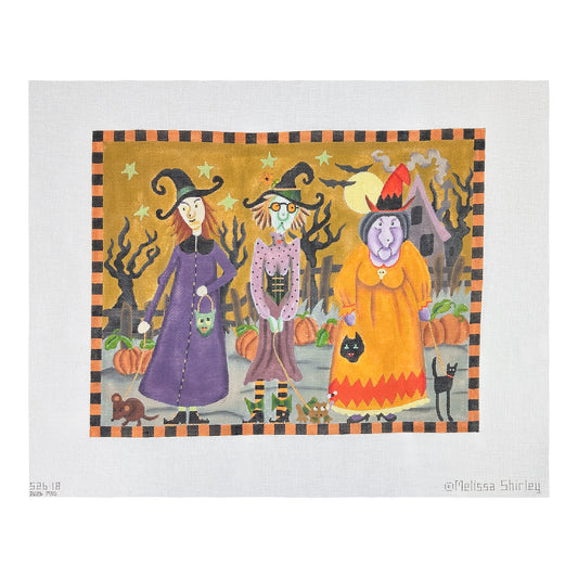 Melissa Shirley Designs Witches Promenade Needlepoint Canvas