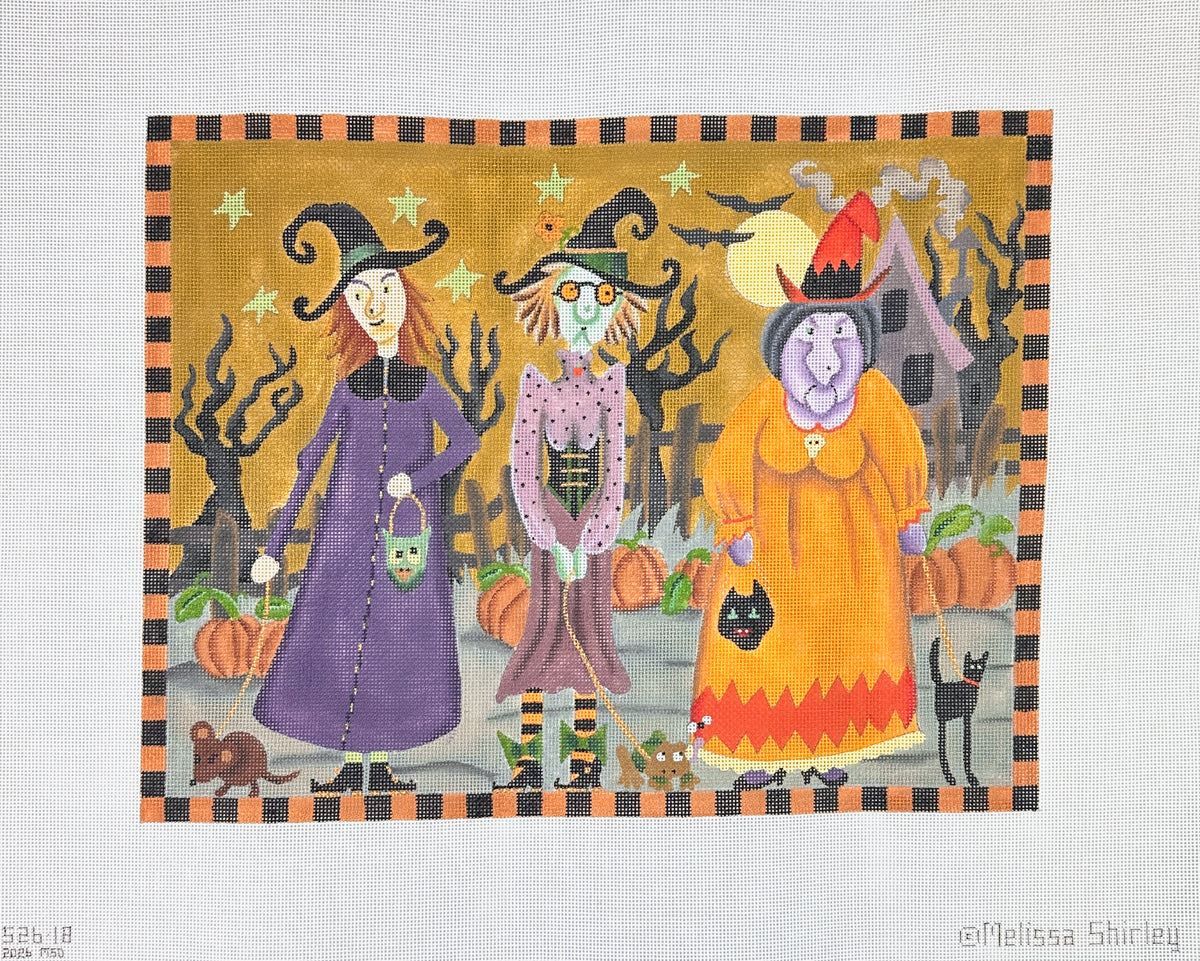 Melissa Shirley Designs Witches Promenade Needlepoint Canvas