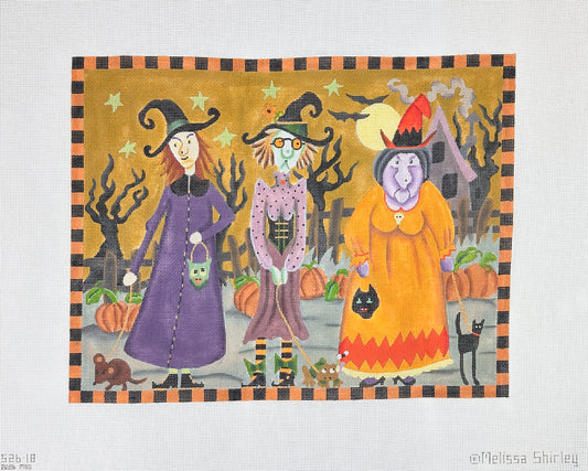 Melissa Shirley Designs Witches Promenade Needlepoint Canvas