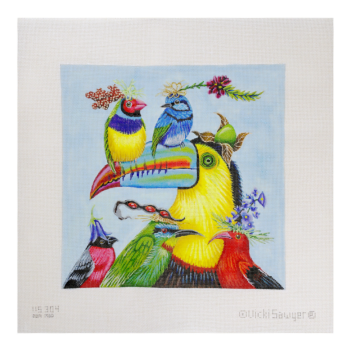 Melissa Shirley Designs World Travelers Needlepoint Canvas
