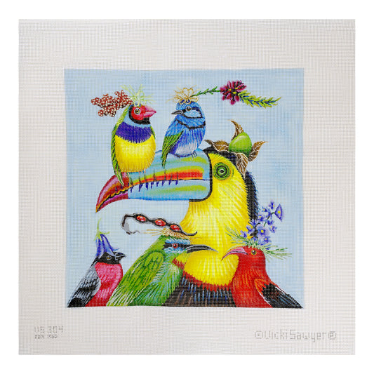Melissa Shirley Designs World Travelers Needlepoint Canvas