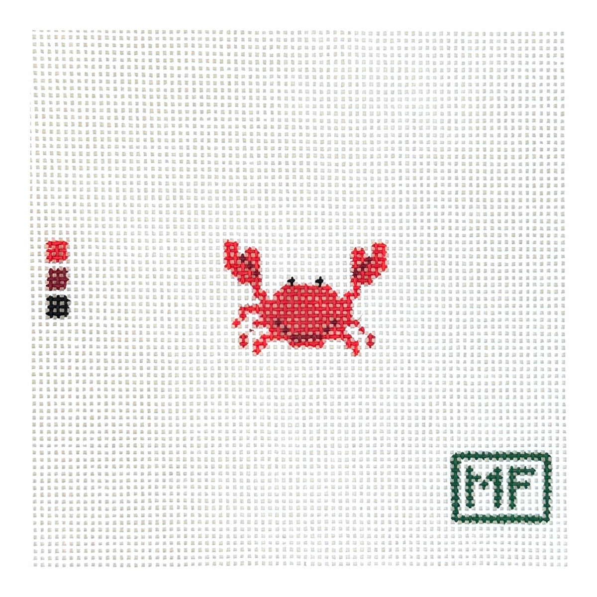 MF Needlepoint Mini Crab Needlepoint Canvas