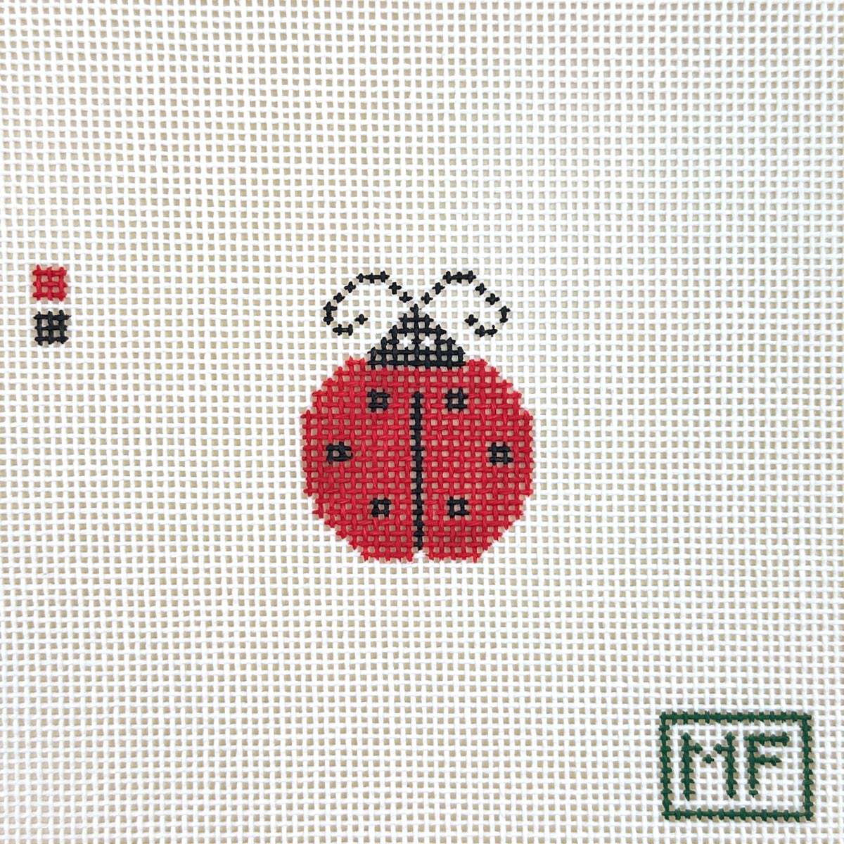 MF Needlepoint Mini Ladybug Needlepoint Canvas