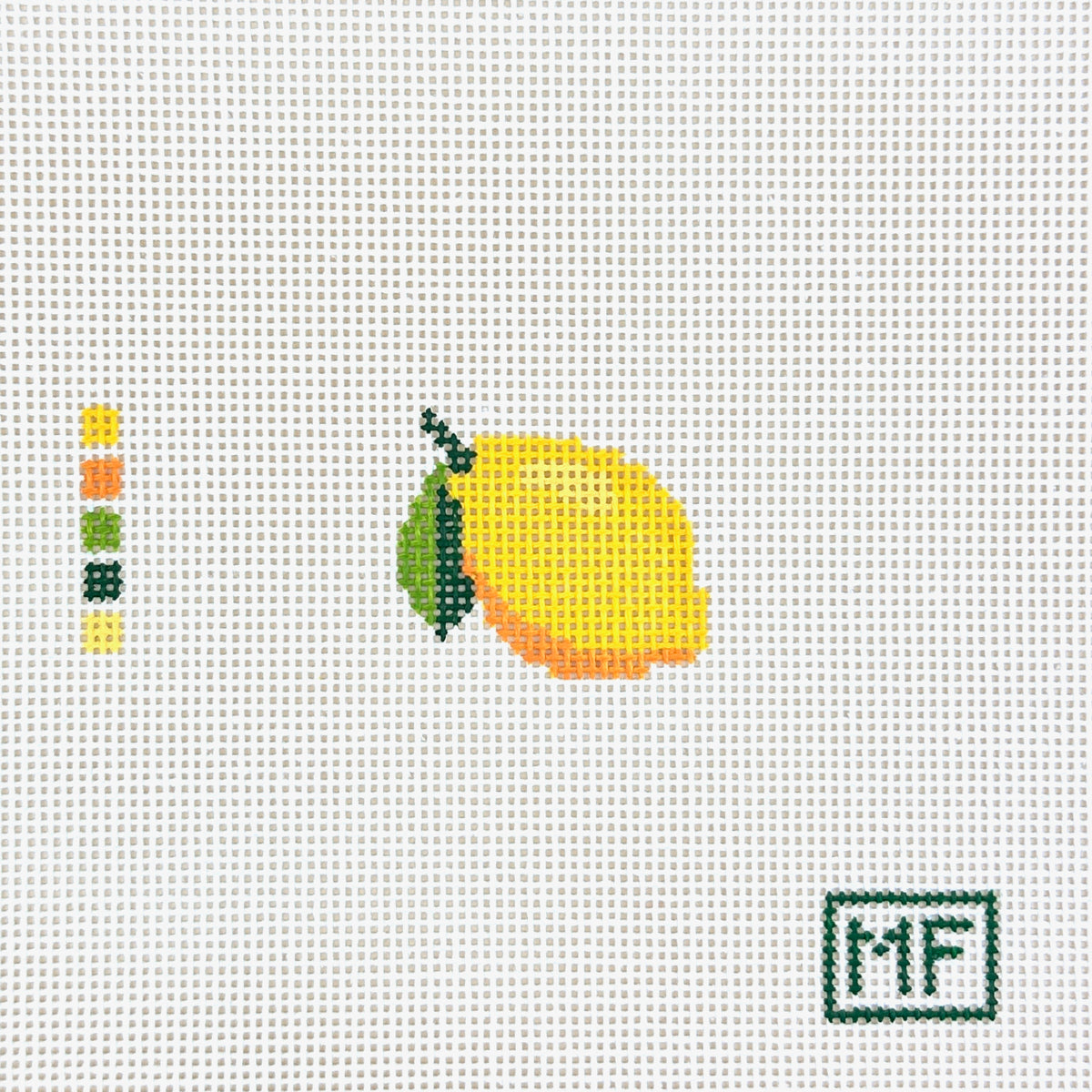 MF Needlepoint Mini Lemon Needlepoint Canvas