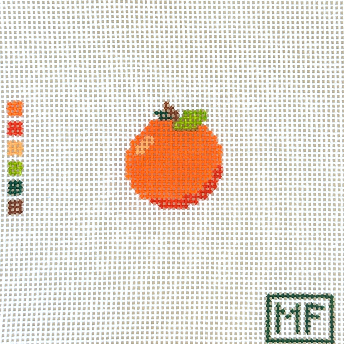 MF Needlepoint Mini Orange Needlepoint Canvas