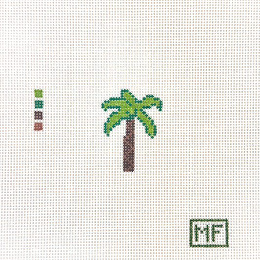 MF Needlepoint Mini Palm Tree Needlepoint Canvas