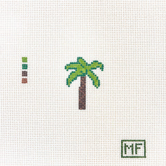 MF Needlepoint Mini Palm Tree Needlepoint Canvas
