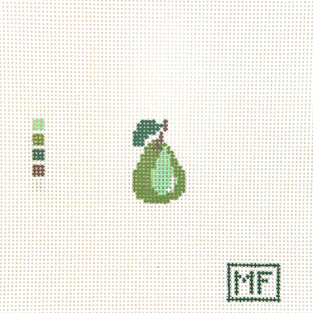 MF Needlepoint Mini Pear Needlepoint Canvas