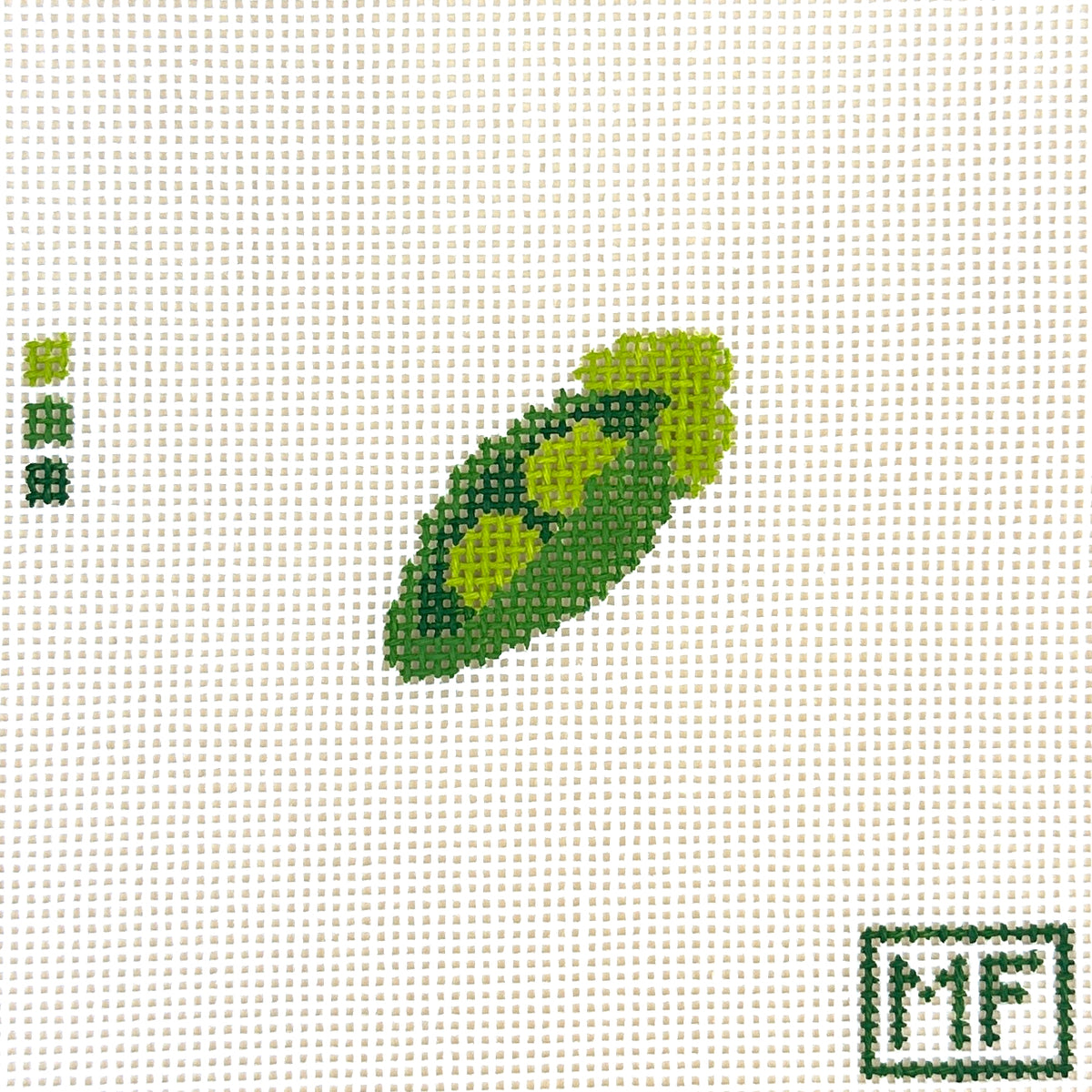 MF Needlepoint Mini Peas in a Pod Needlepoint Canvas