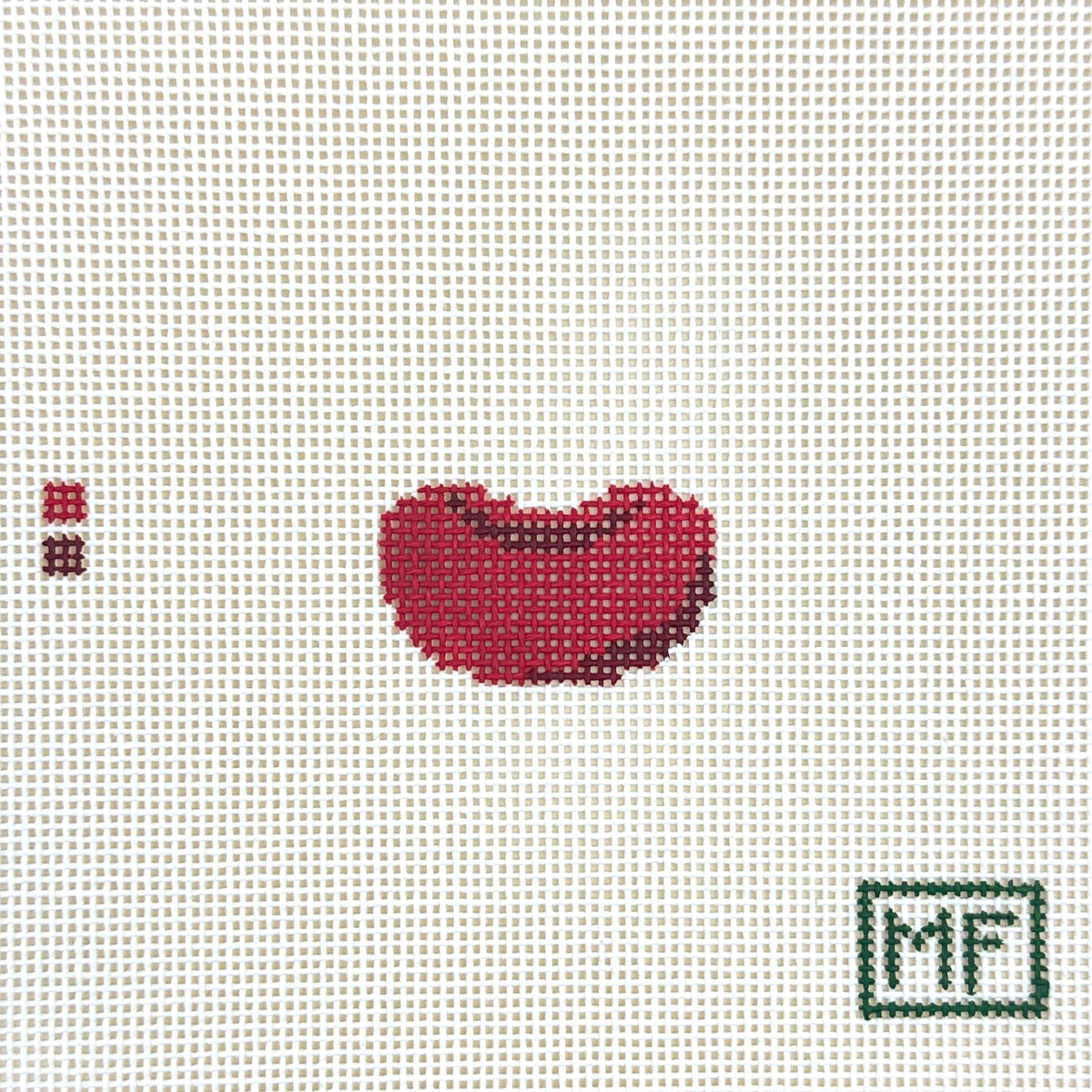 MF Needlepoint Mini Red Bean Needlepoint Canvas