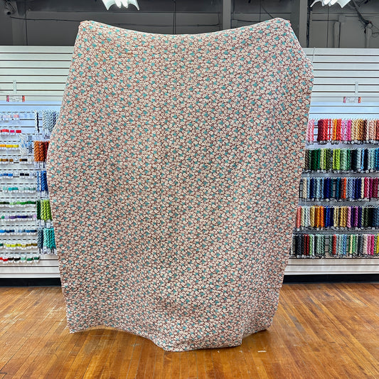 Mid Century Vintage Bear Paw Pinwheel Quilt