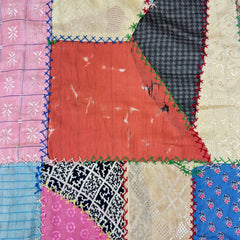Mid Century Vintage Crazy Quilt - Dated 1950 and 1962