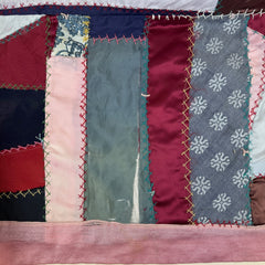 Mid Century Vintage Crazy Quilt - Dated 1950 and 1962