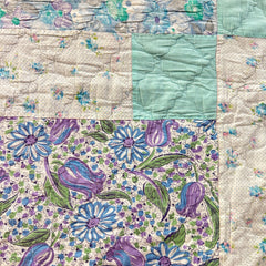 Mid Century Vintage Quirky Mix Patchwork Quilt