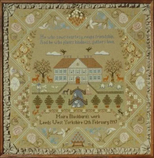 Moira Blackburn Samplers Bee Hive Sampler Cross Stitch Pattern