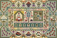 Moira Blackburn Samplers Peaceful Garden Sampler Cross Stitch Pattern