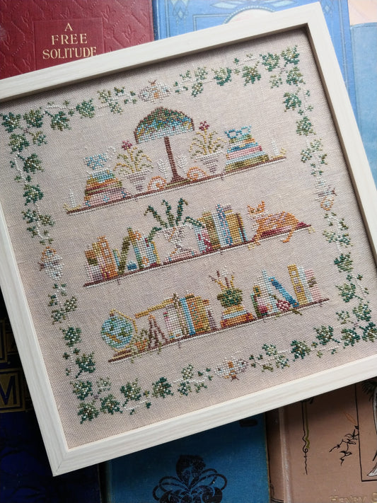 Mojo Stitches In The Library Cross Stitch Pattern