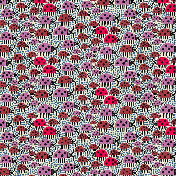 Monika Forsberg The City of Dreams Old Street Cotton Fabric - Ivory