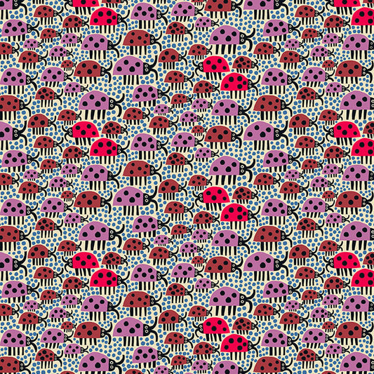 Monika Forsberg The City of Dreams Old Street Cotton Fabric - Ivory