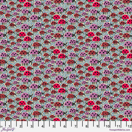 Monika Forsberg The City of Dreams Old Street Cotton Fabric - Ivory