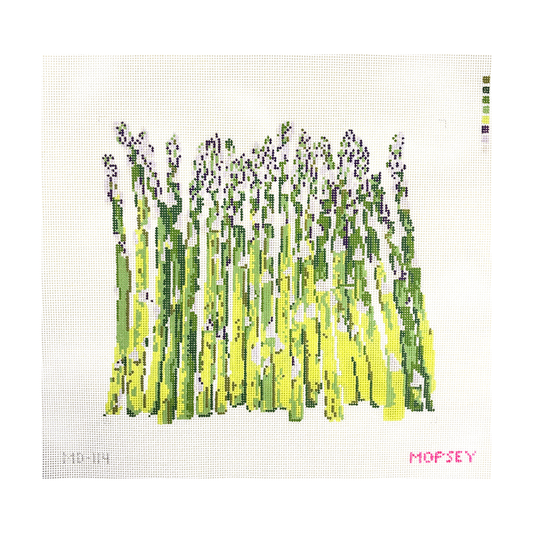Mopsey Designs Asparagus Needlepoint Canvas