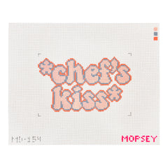 Mopsey Designs Chef's Kiss Needlepoint Canvas
