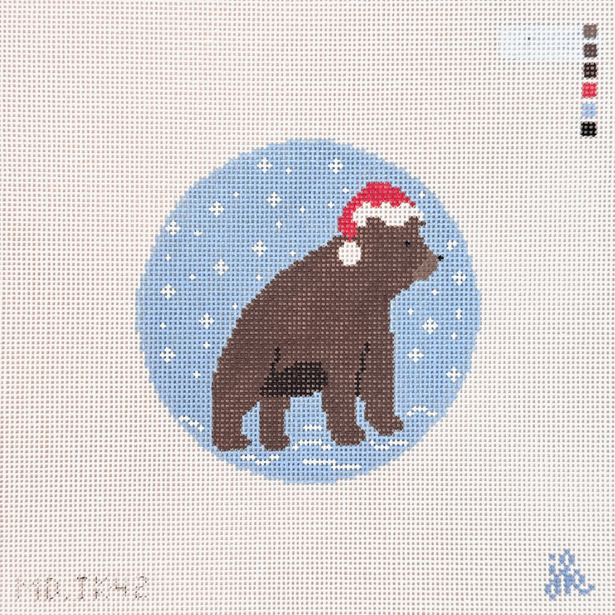 Mopsey Designs Jenny Koland Beary Christmas Needlepoint Canvas