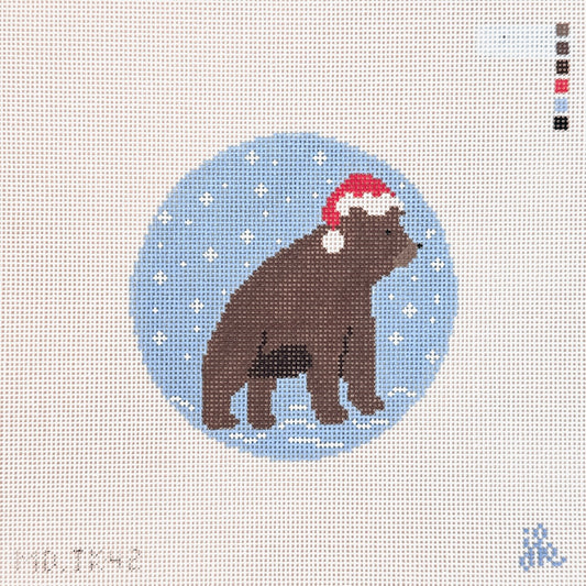 Mopsey Designs Jenny Koland Beary Christmas Needlepoint Canvas