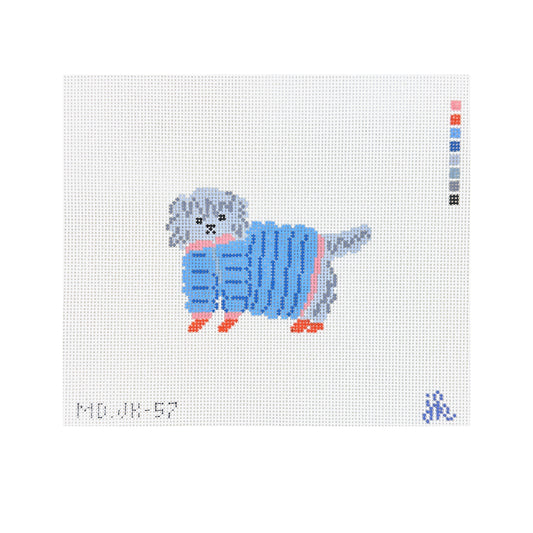 Mopsey Designs Jenny Koland Doodle in Jacket Needlepoint Canvas