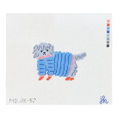 Mopsey Designs Jenny Koland Doodle in Jacket Needlepoint Canvas