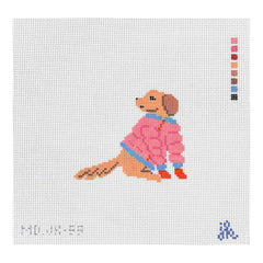 Mopsey Designs Jenny Koland Golden in Jacket Needlepoint Canvas