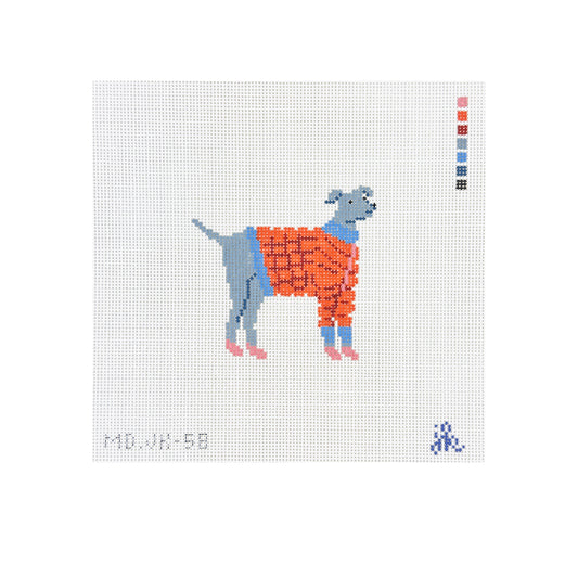 Mopsey Designs Jenny Koland Lab in Jacket Needlepoint Canvas