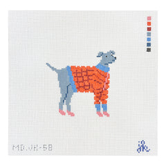 Mopsey Designs Jenny Koland Lab in Jacket Needlepoint Canvas