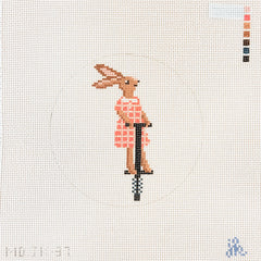 Mopsey Designs Jenny Koland Pogo Bunny Needlepoint Canvas