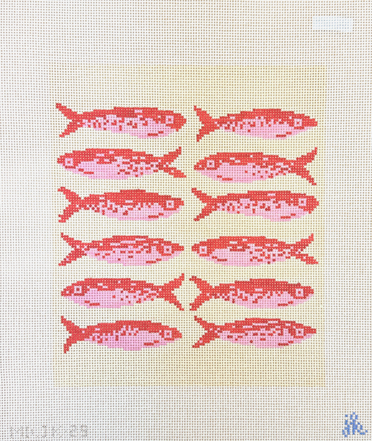 Mopsey Designs Jenny Koland: School of Fish Needlepoint Canvas