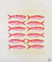 Mopsey Designs Jenny Koland: School of Fish Needlepoint Canvas