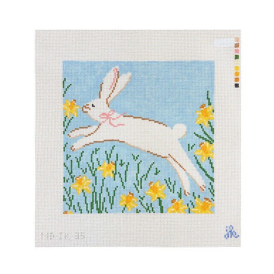 Mopsey Designs Jenny Koland Spring Bunny Needlepoint Canvas