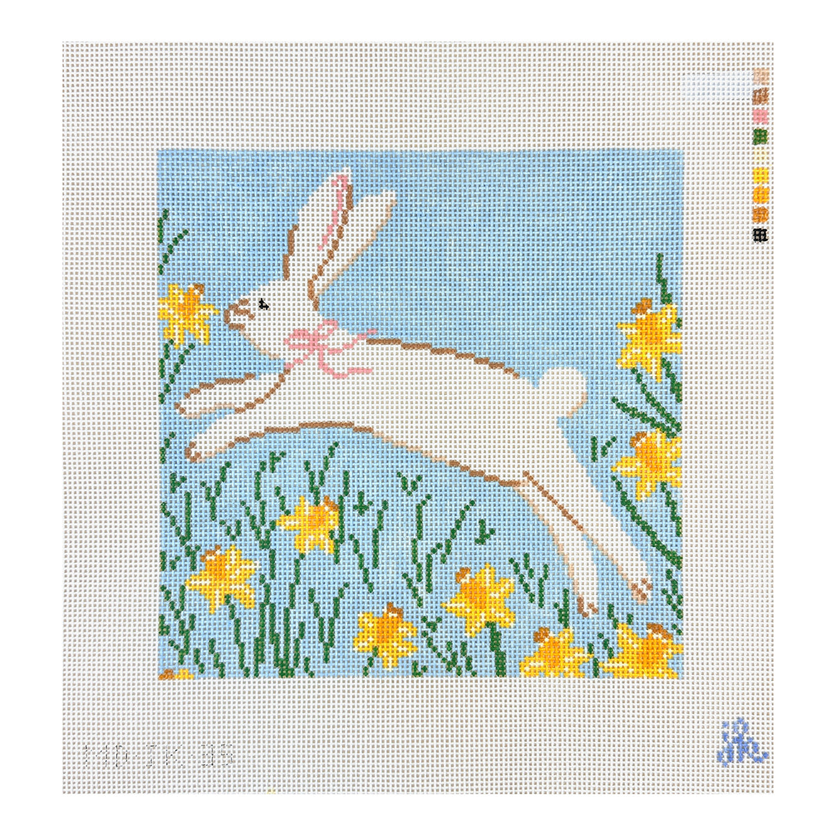 Mopsey Designs Jenny Koland Spring Bunny Needlepoint Canvas