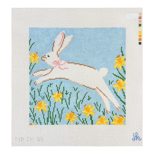 Mopsey Designs Jenny Koland Spring Bunny Needlepoint Canvas