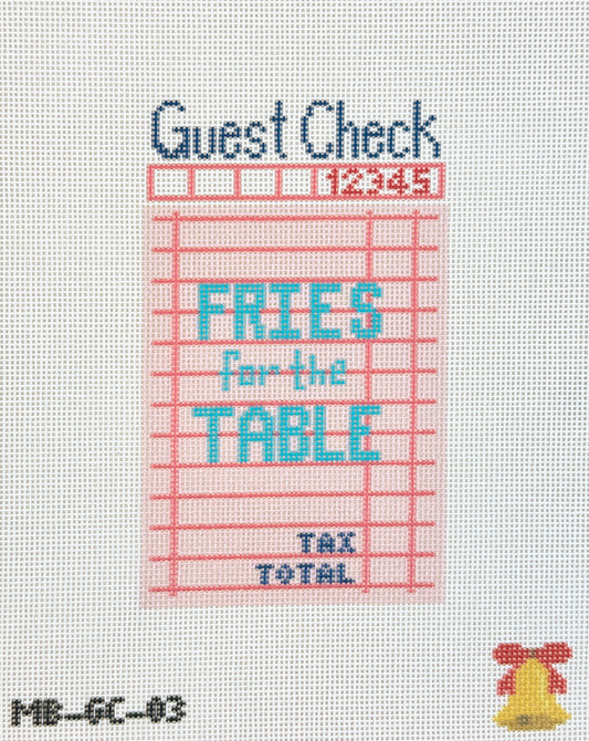Mopsey Designs Ma Belle Fries for the Table Needlepoint Canvas