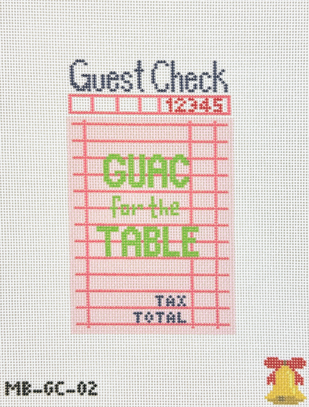 Mopsey Designs Ma Belle Guac for the Table Needlepoint Canvas