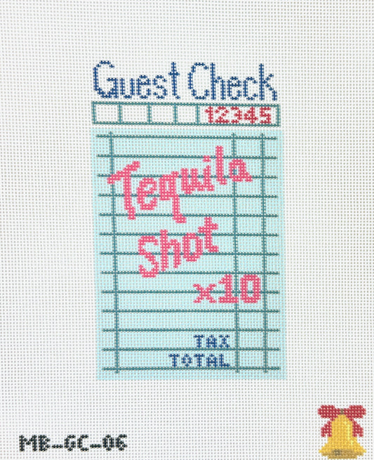 Mopsey Designs Ma Belle Tequila Shot x10 Needlepoint Canvas