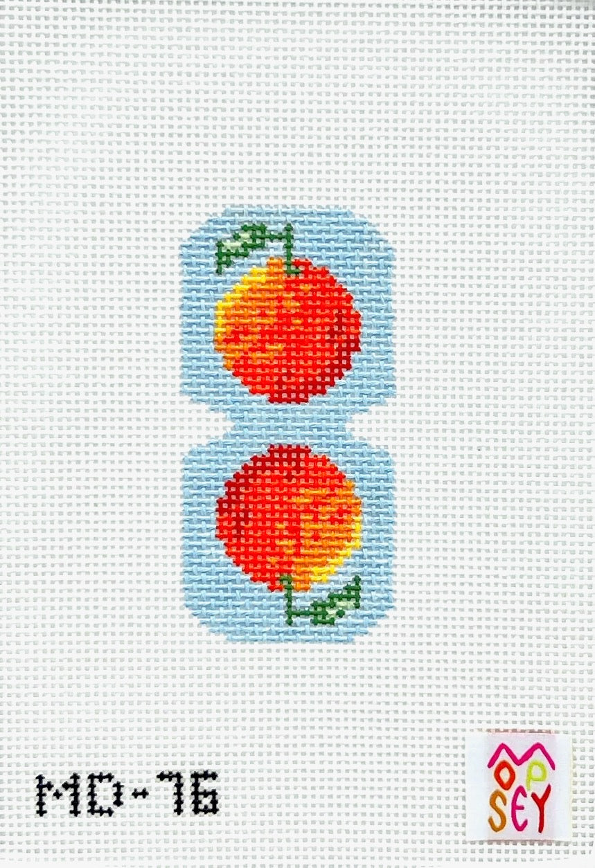 Mopsey Designs Oranges Scissor Fob Needlepoint Canvas