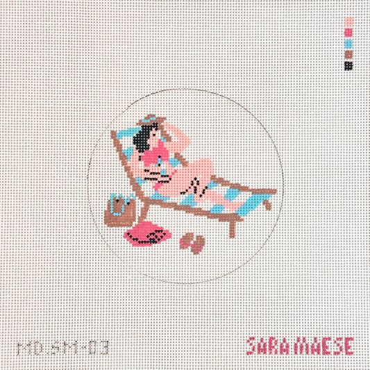 Mopsey Designs Sara Maese Coastal Gal Needlepoint Canvas