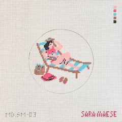 Mopsey Designs Sara Maese Coastal Gal Needlepoint Canvas